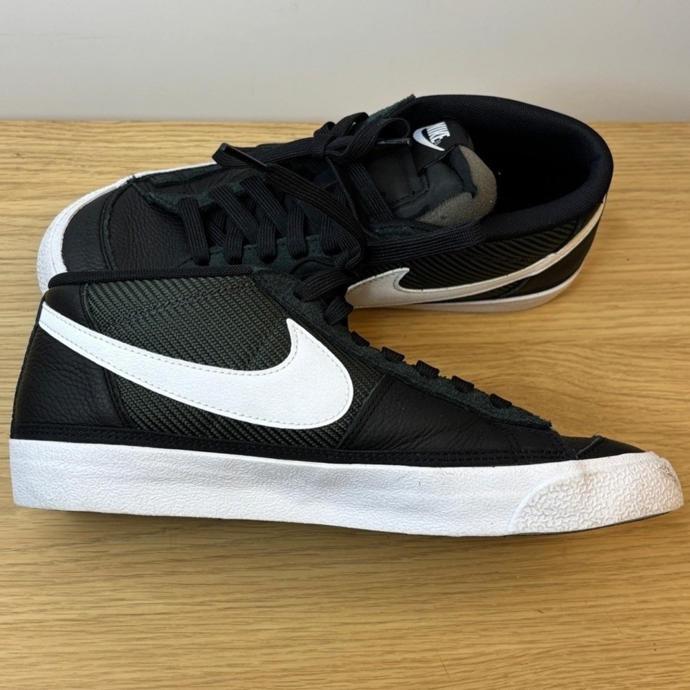 Nike‎ Blazer Mid 77 Remastered Black Olive White FJ3695-001 Mens Size 7 Sneaker